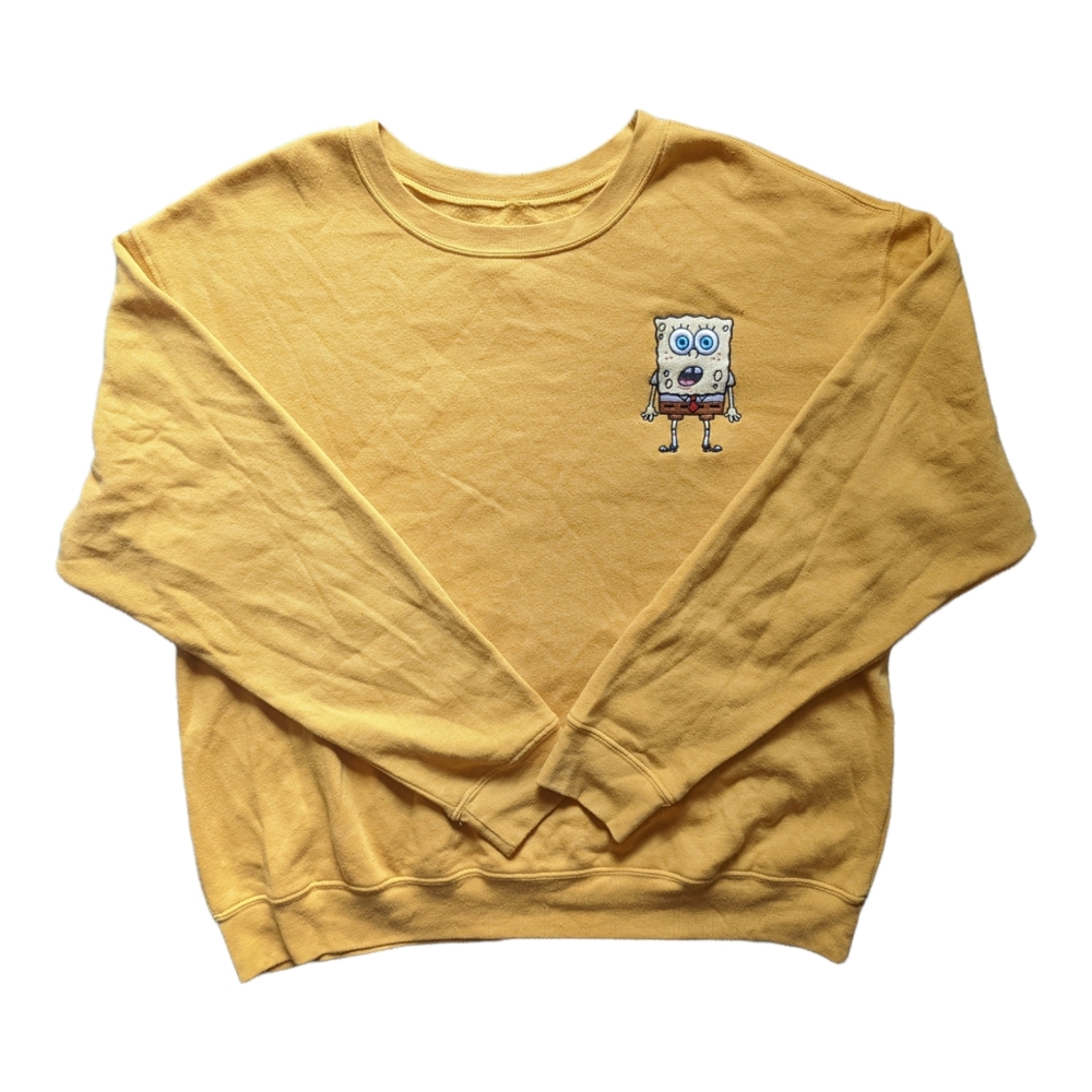 SpongeBob SquarePants Embroidered Sweatshirt Unisex X-Large XL Nickelodeon